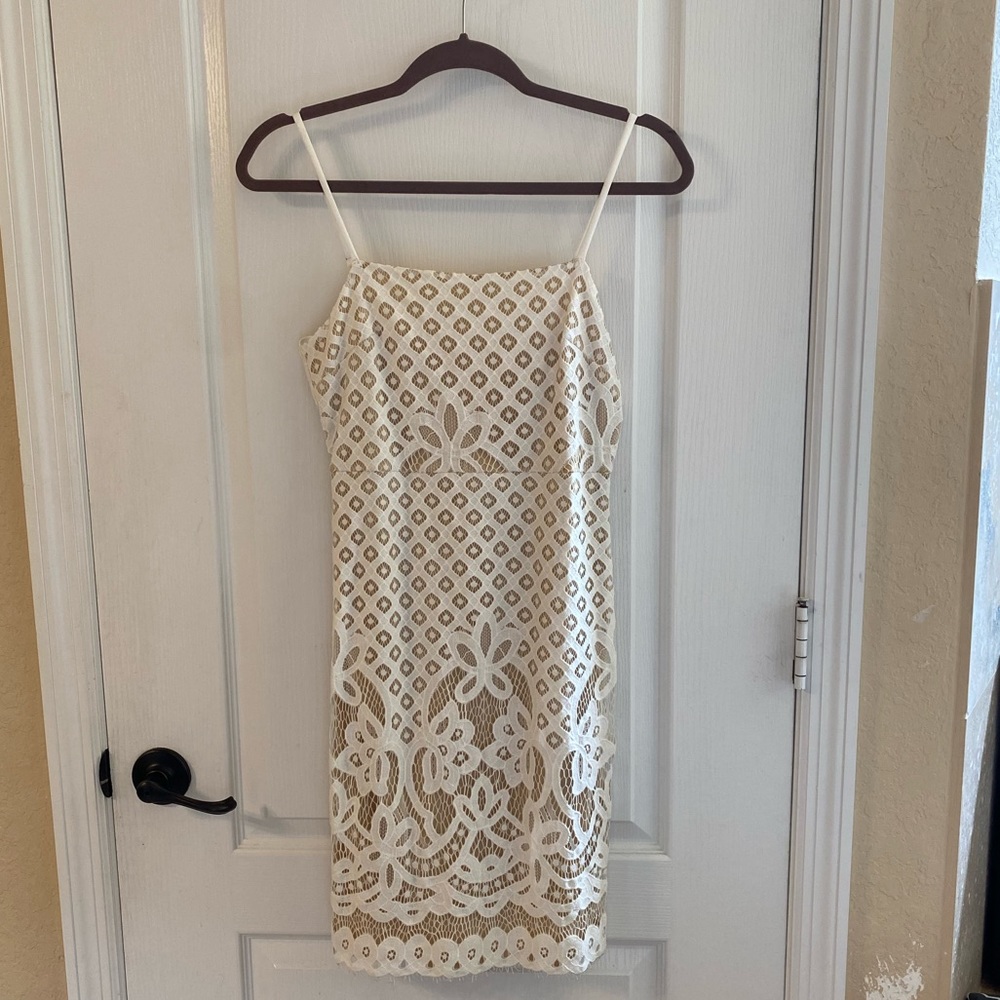 White lace dress